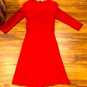 Diane von Furstenberg red cotton dress